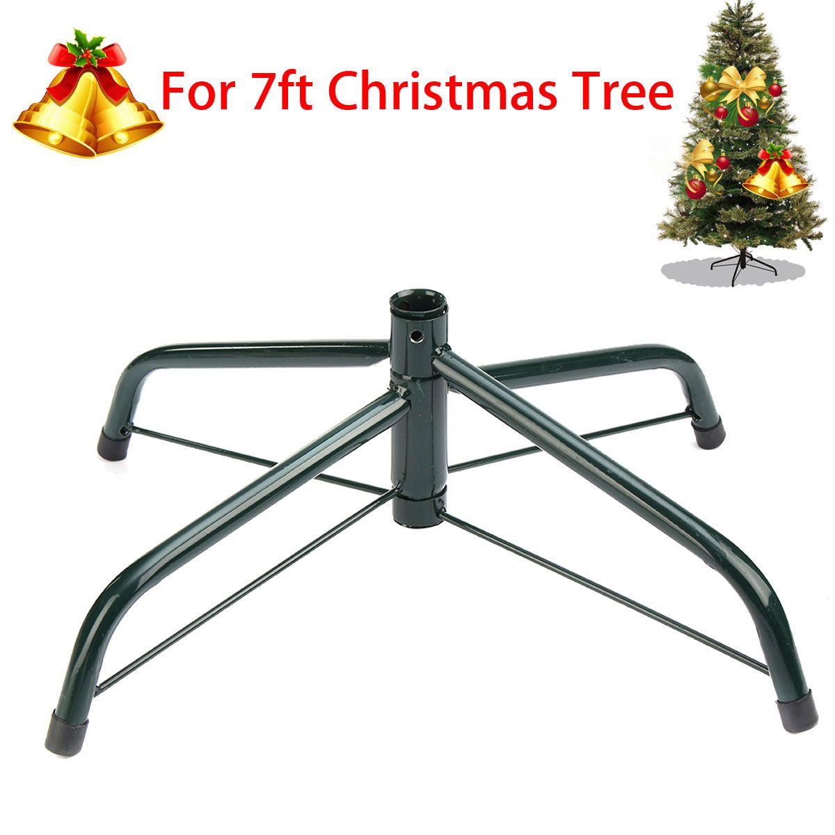 40cm-7ft-Metal-Holder-Base-Christmas-Tree-Stand-Green-Cast-Iron-Stand-Decorations-1364852