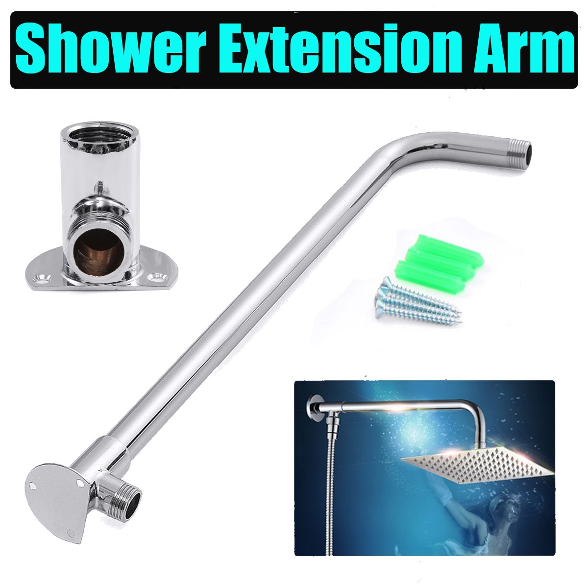 475mm-Long-Shower-Arm-Bottom-Entry-Wall-Mounted-Shower-Head-Extension-With-Copper-Base-1372276