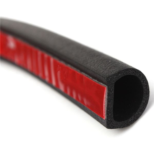 4M-Small-D-Shape-Car-Truck-Motor-Door-Hollow-Rubber-Seal-Weather-Strip-10x8mm-985515