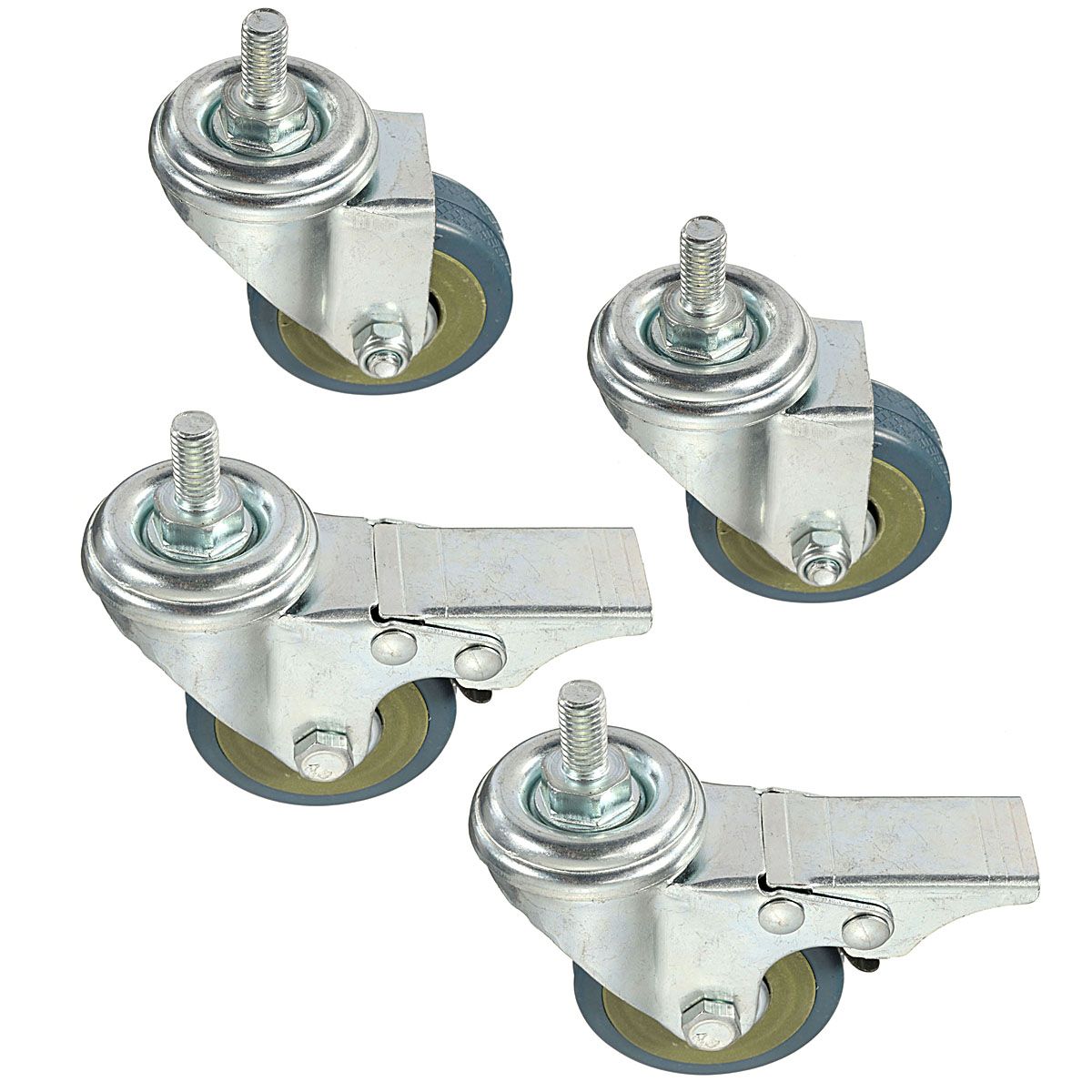 4pcs-Heavy-Duty--Rubber-Swivel-Castor-Wheels-Trolley-Furniture-Caster-1048282