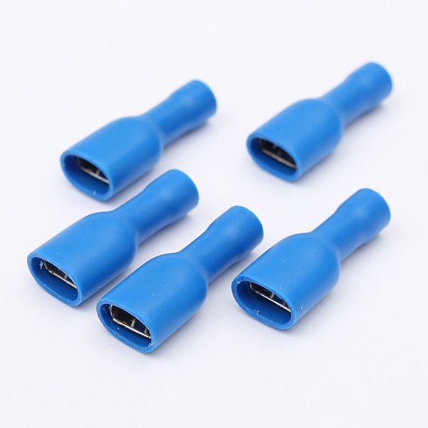 50Pcs-05-25mmsup2-RedampBlue-63mm-Female-Insulated-Spade-Crimp-Wire-Connector-Terminal-1368318