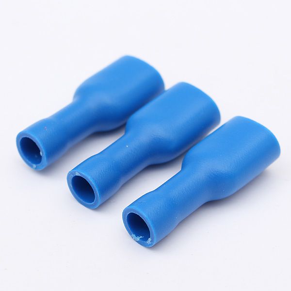 50Pcs-05-25mmsup2-RedampBlue-63mm-Female-Insulated-Spade-Crimp-Wire-Connector-Terminal-1368318