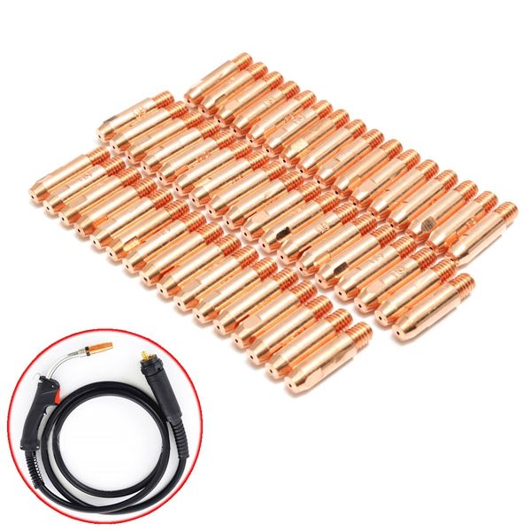 50Pcs-Copper-Contact-Tip-Holder-09x6mm-For-MB24-MIG-MAG-Welding-Torch-Copper-1120594