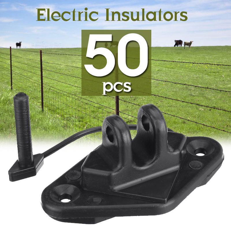 50Pcs-Electric-Insulators-Plastic-Screw-Insulators-Farm-Field-Fencing-Insulators-1328102