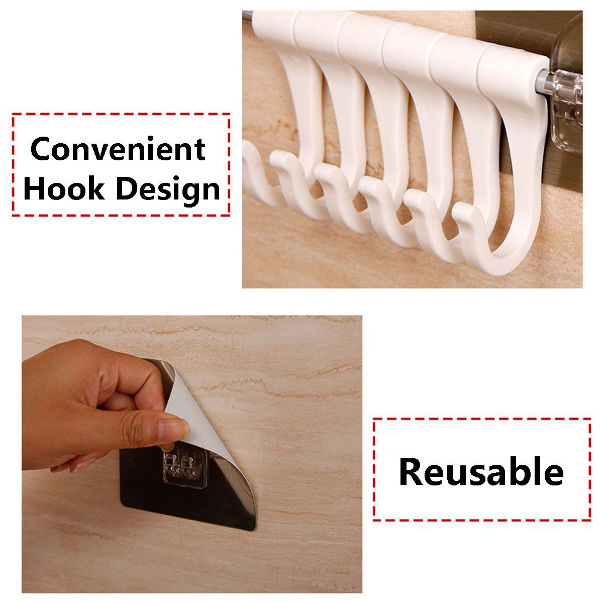6-Hook-Vacuum-Sticker-Stainless-Steel-Towel-Holder-Rack-Bathroom-Non-marking-Wall-MECO-1331605