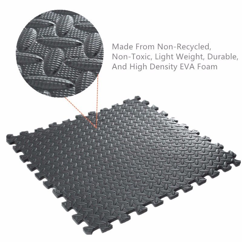 61x61cm-EVA-Foam-Floor-Interlocking-Tile-Mat-Show-Floor-Gym-Exercise-Playroom-Yoga-Mat-Black-1268123