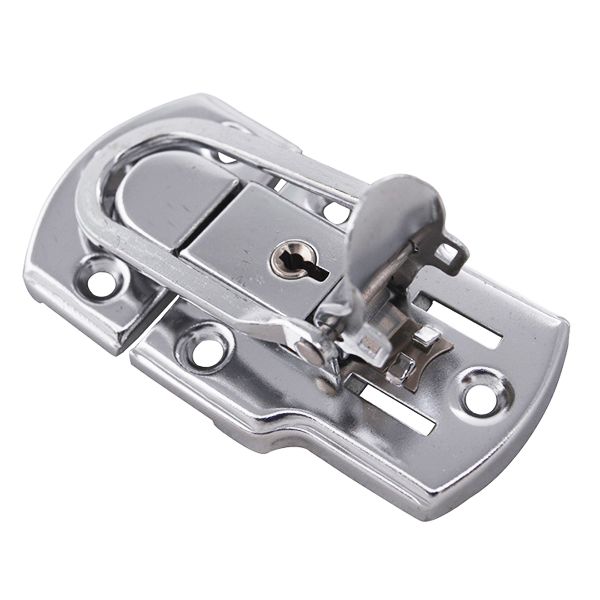 6401B-90times50mm-Chrome-Plated-Drawbolt-Closure-Latch-Case-Latch-Key-Locking-1145009