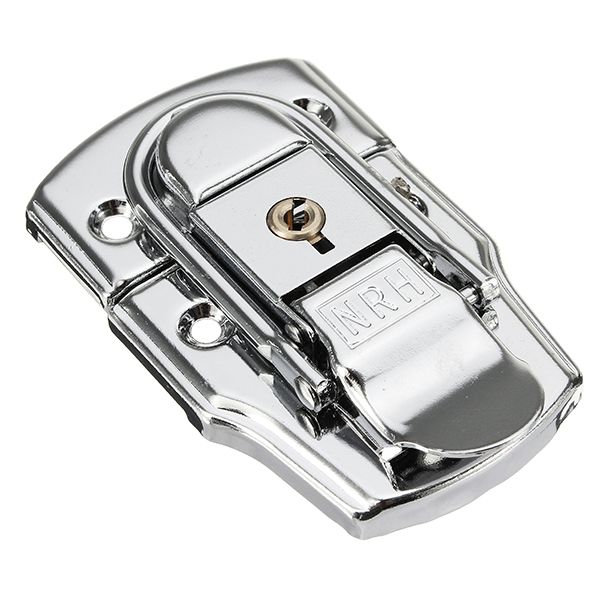 6405B-76times45mm-Chrome-Plated-Drawbolt-Closure-Latch-Case-Latch-Key-Locking-1145008