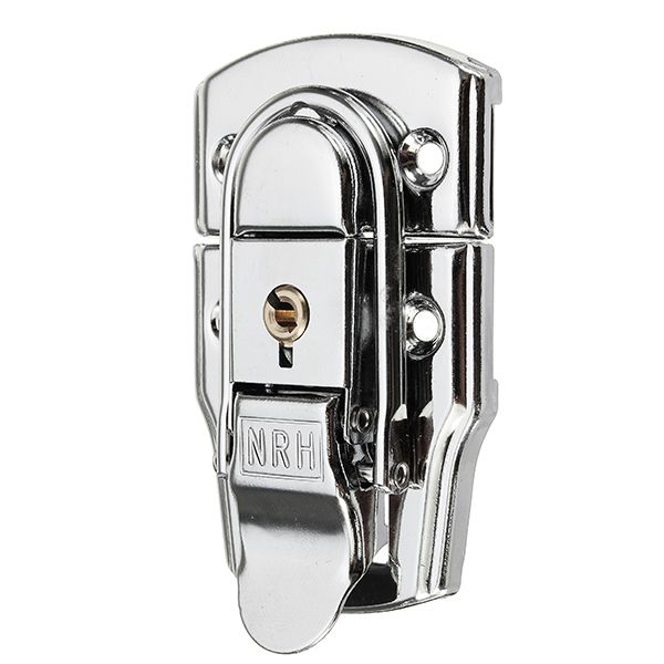 6405B-76times45mm-Chrome-Plated-Drawbolt-Closure-Latch-Case-Latch-Key-Locking-1145008