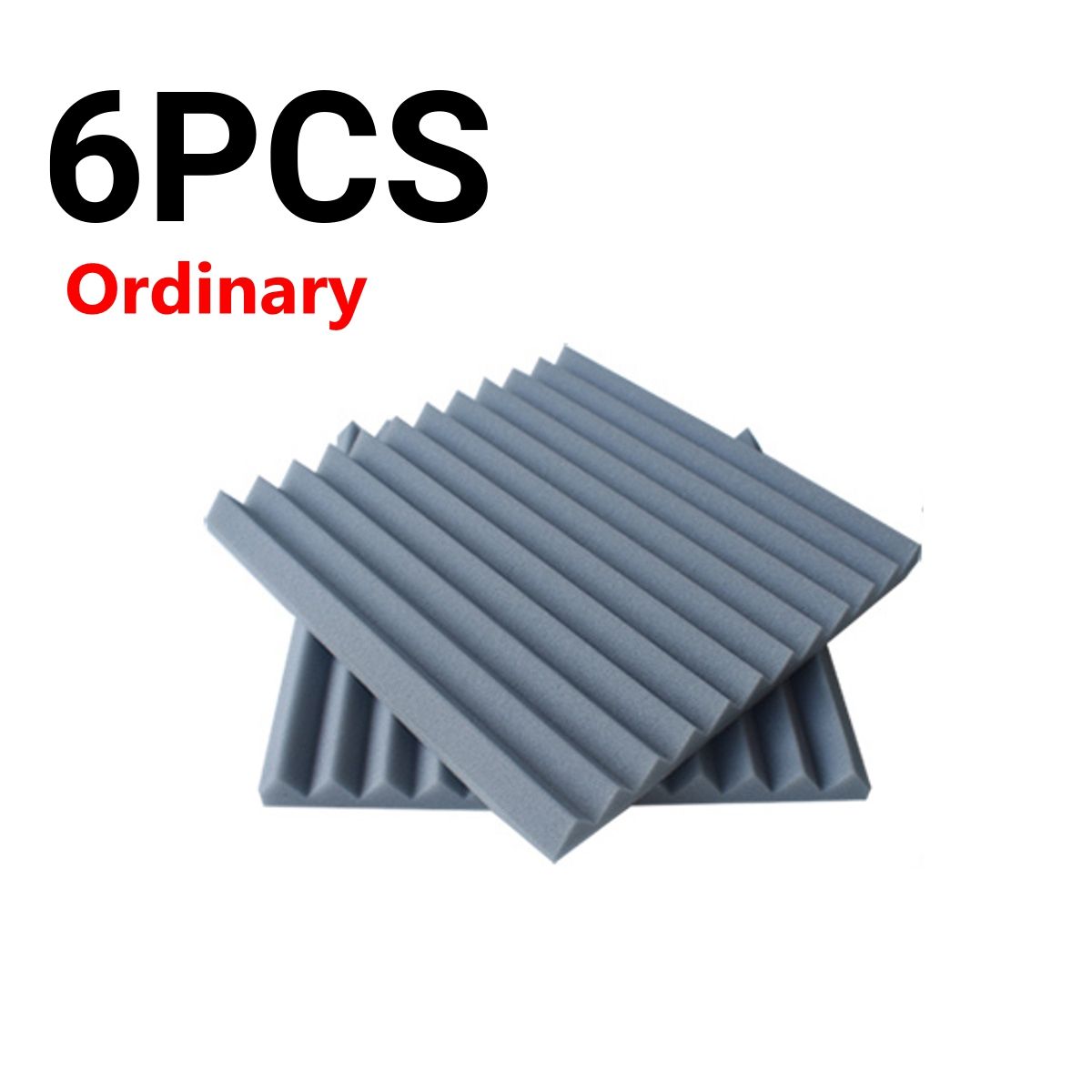 6PCS-Acoustic-Foam-Panel-Sound-Stop-Absorption-Sponge-Studio-KTV-Home-25x25x3cm-1761603