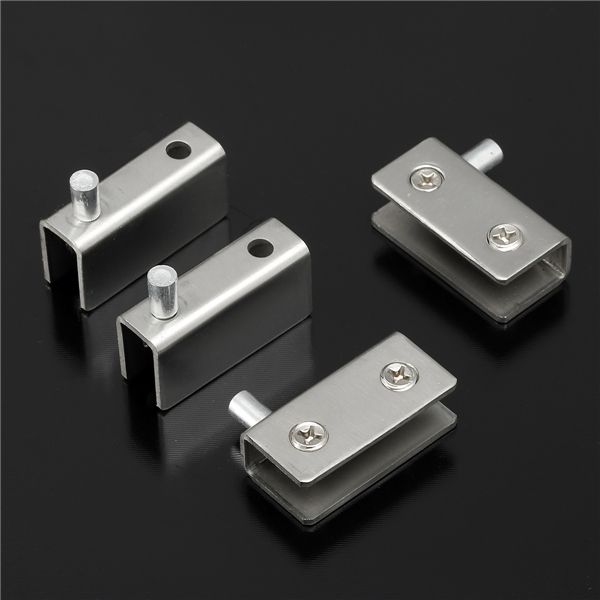 6Pcs-Stainless-Steel-Clamp-Pivot-Hinge-Set-For-5-8mm-Glass-Door-1121509