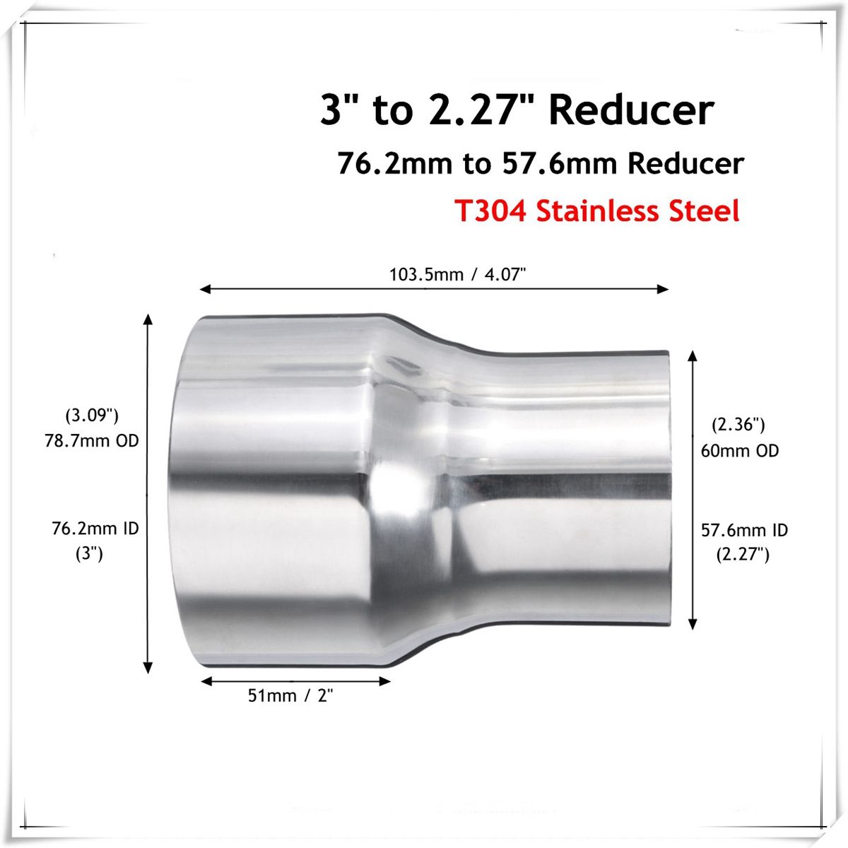 762mm-to-576mm-Stainless-Exhaust-Pipe-to-Component-Adapter-Reducer-Connector-Pipe-Tube-1281825