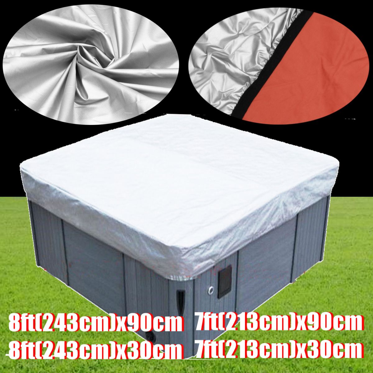 78Ft-4-Types-Silver-UV-Proof-Spa-Hot-Tub-Cover-Cap-for-Jacuzzi-Hotspring-Calspa-1731522