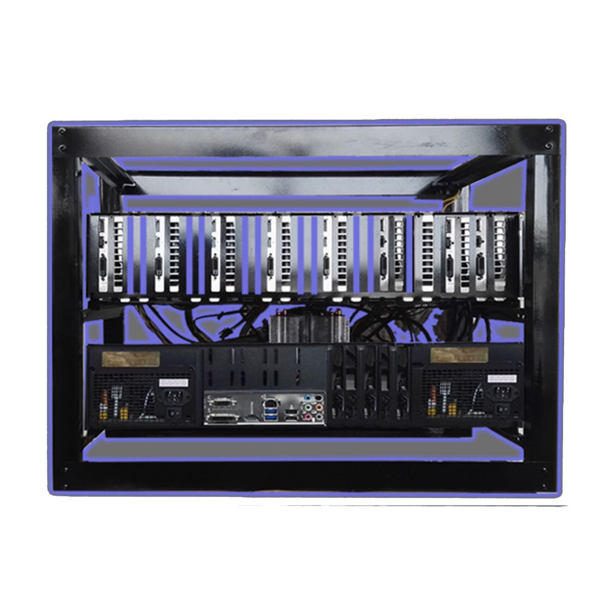 8-GPU-Aluminum-Open-Air-Mining-Miner-Rig-Stackable-Frame-Case-For-ETH-Ethereum-1257688