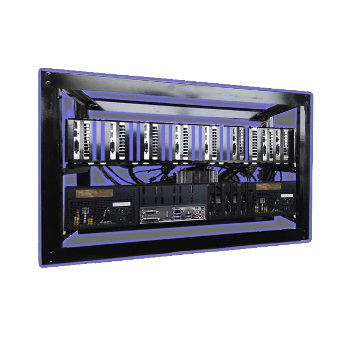 8-GPU-Aluminum-Open-Air-Mining-Miner-Rig-Stackable-Frame-Case-For-ETH-Ethereum-1257688