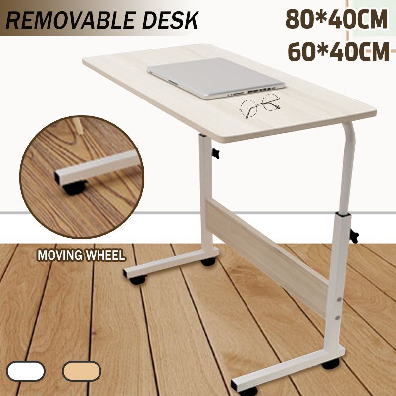 80cm60cmx40cm-Movable-Rolling-Laptop-Desk-Table-Adjustable-Height-Bedside-Stand-1737984