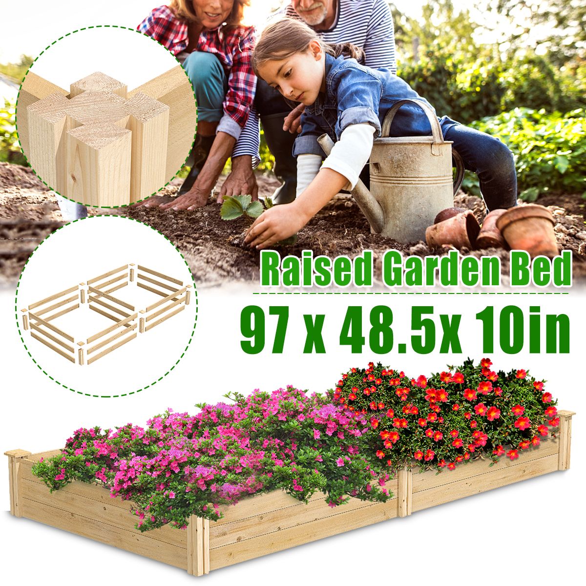 97x485x10-inch-Garden-Raised-Wooden-Bed-Outdoor-Garden-Plant-Flower-Planter-Pot-Kit-1702361