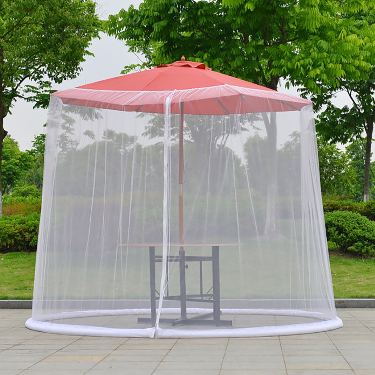 9ft-Garden-Outdoor-Patio-Umbrella-Table-Screen-Cover-Net-Mosquito-Insect-Net-1751979