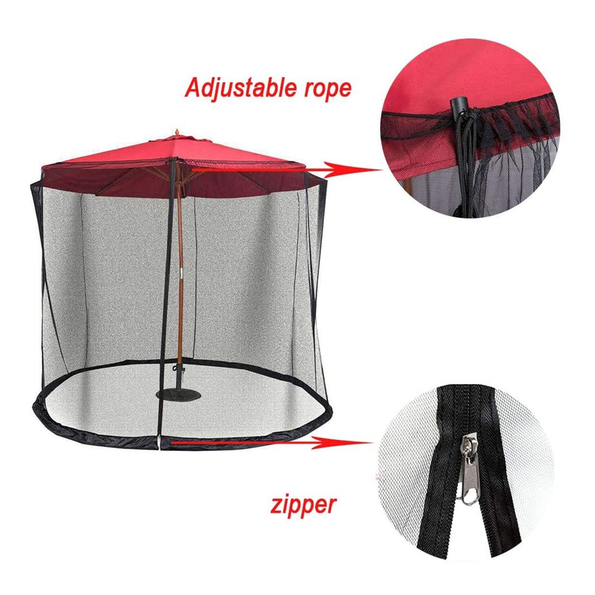 9ft-Garden-Outdoor-Patio-Umbrella-Table-Screen-Cover-Net-Mosquito-Insect-Net-1751979