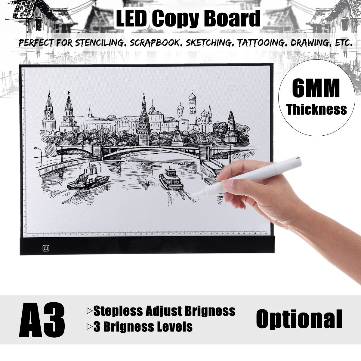 A3A4-LED-Copy-Board-Art-Craft-Drawing-Tracing-Tattoo-Light-Box-Pad--USB-Cable-1393435