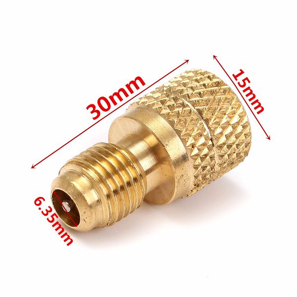 AC-R134a-Brass-Adapter-Fitting-14-Inch-Male-To-12-Inch-Female-with-Valve-Core-1092169