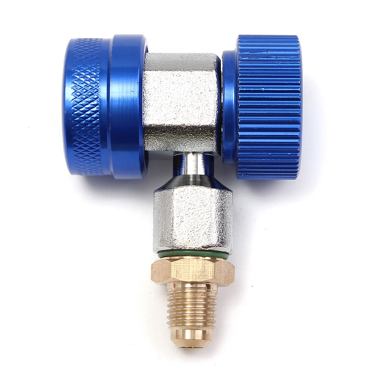 Adapter-R134A-Quick-Coupler-90deg-Low-amp-High-Side-AC-Manifold-Extractor-Valve-Core-1305516