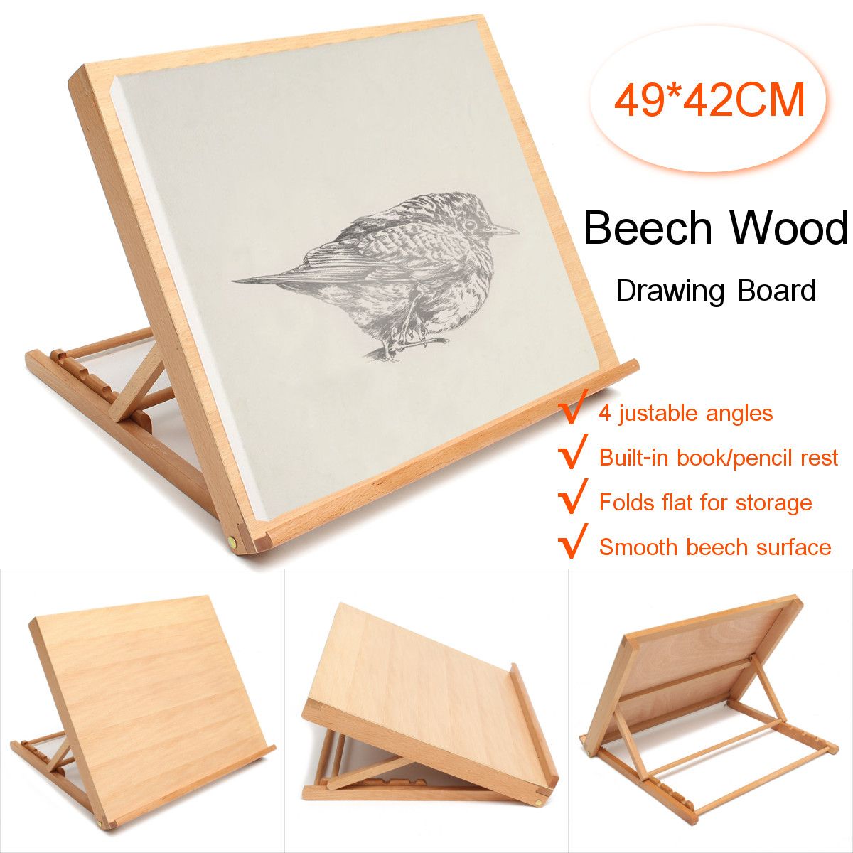 Adjustable-Beech-Wood-Drawing-Storage-Board-Fold-Flat-Sketching-Crafted-With-Elastic-Band-1379567