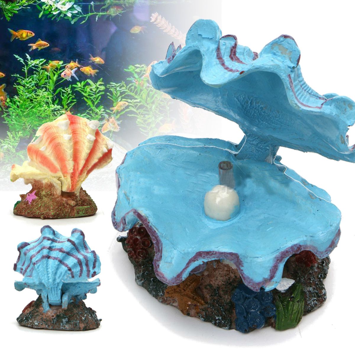 Aquarium-Shell-Pearl-Shape-Air-Stone-Bubbler-Bubbling-Decorations-Fish-Tank-Sea-Shell-Ornament-1354479