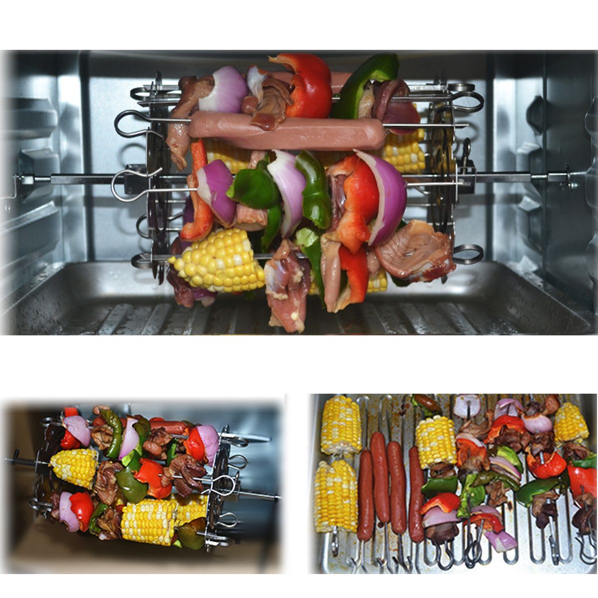 BBQ-Steel-Metal-Roaster-Rotisserie-Skewers-Needle-Cage-Oven-Kebab-Maker-Grill-1224223