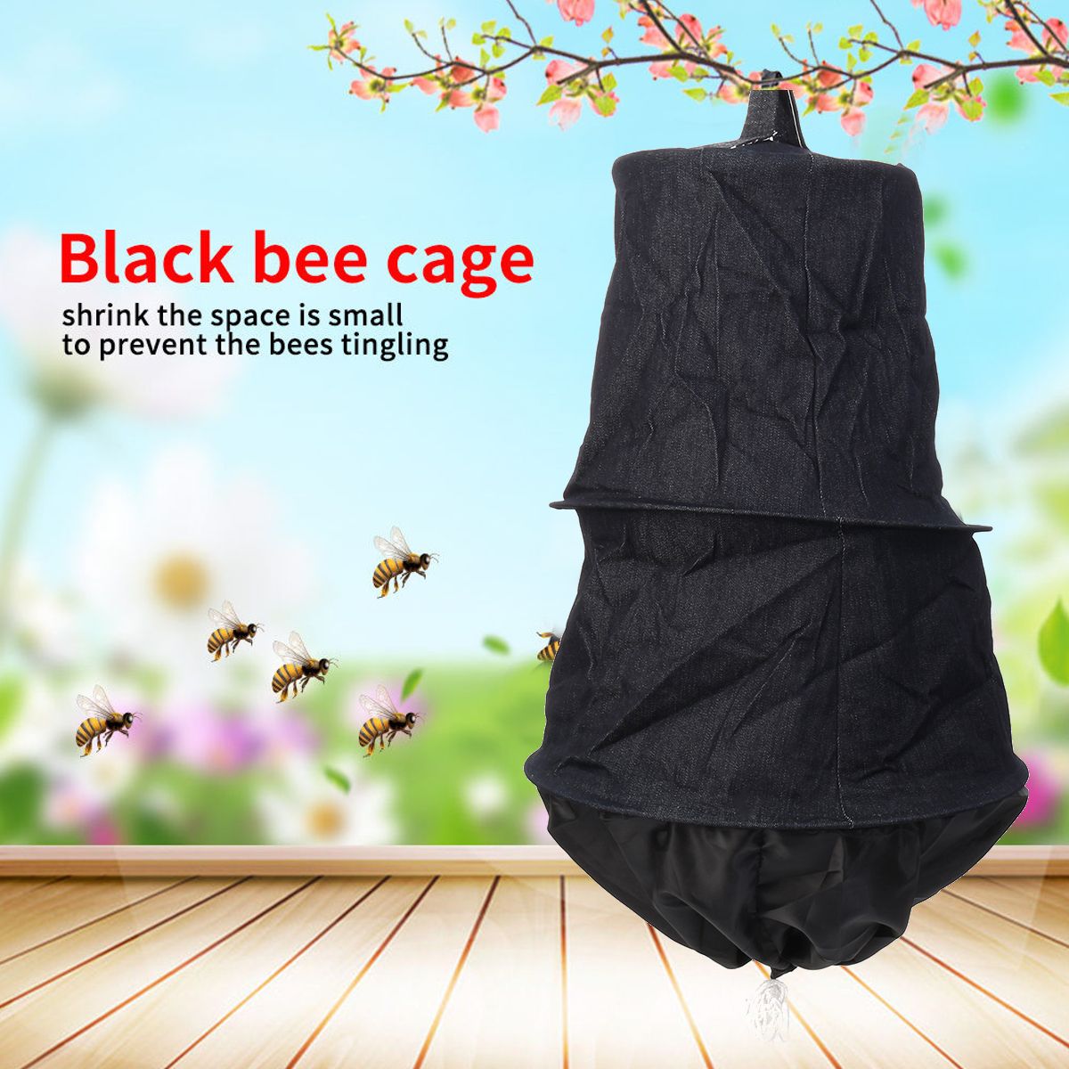 Black-Beekeeper-Tool-Bee-Cage-Swarm-Trap-Swarming-Catcher-Beekeeping-Tools-Set-1304655