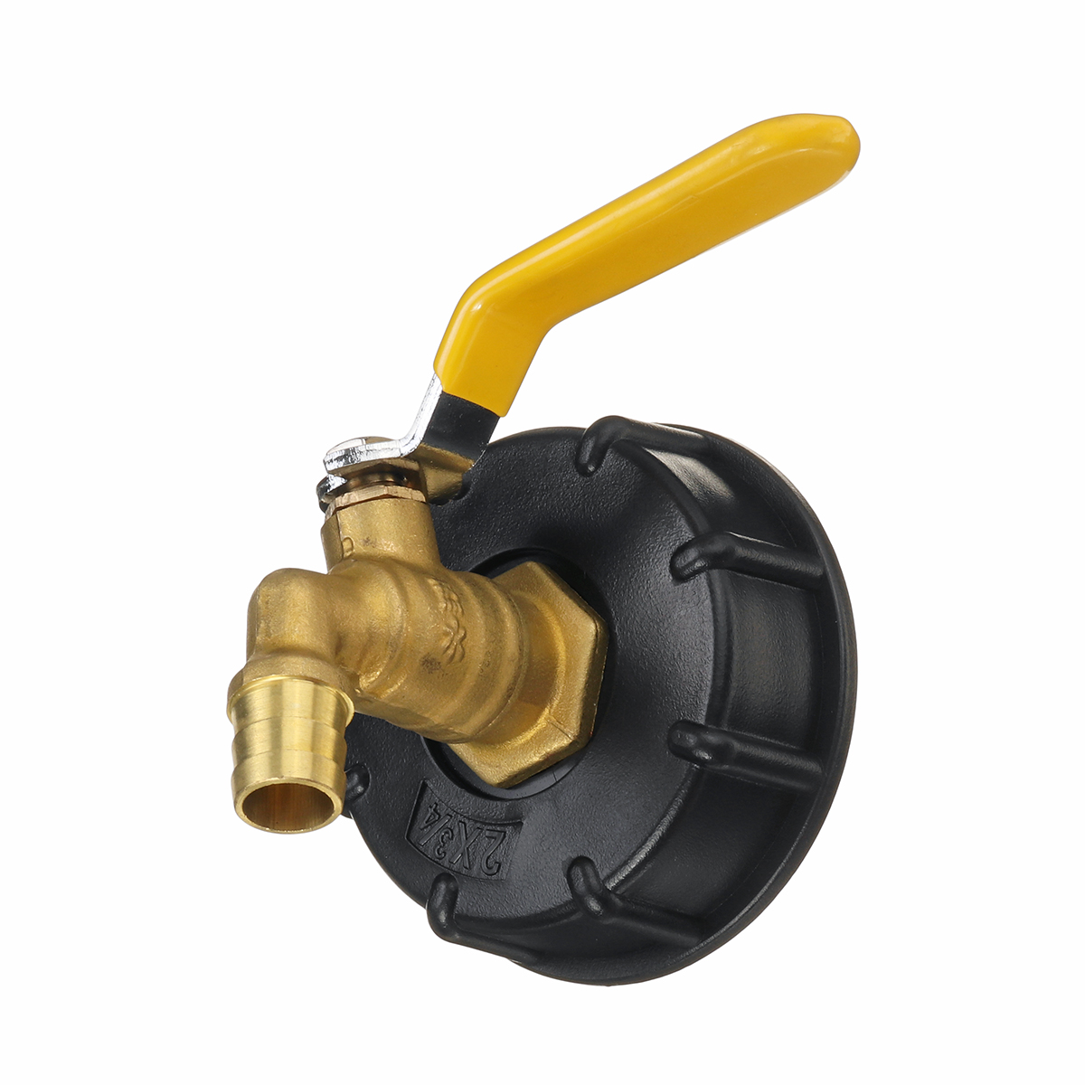 Brass-IBC-Tank-Tap-Adapter-Faucet-Valve-Fit-12quot-34quot-Garden-Water-Hose-Tool-1661694