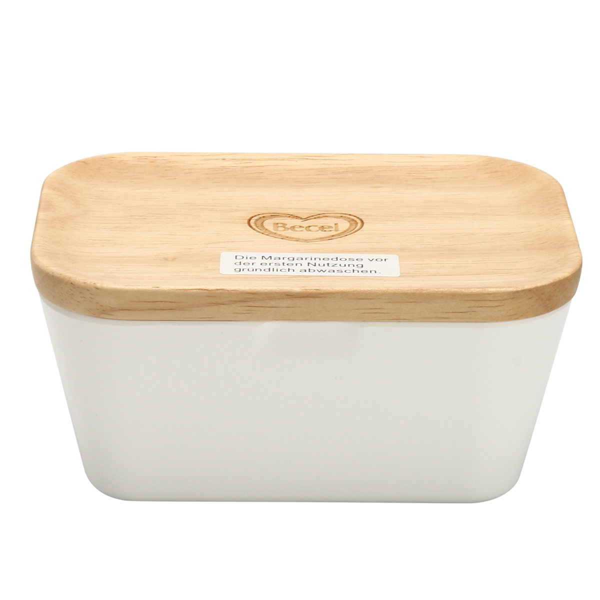 Butter-Box-Dish-Holder-Serving-Storage-Container-Wood-Melamine-with-Lid-1261744