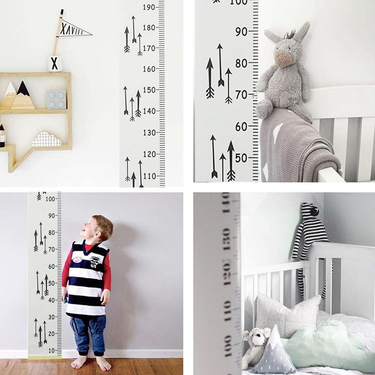 Children-Measure-Height-Ruler-Room-Wall-Hanging-Prop-Wall-Growth-Gauge-Frame-1284823