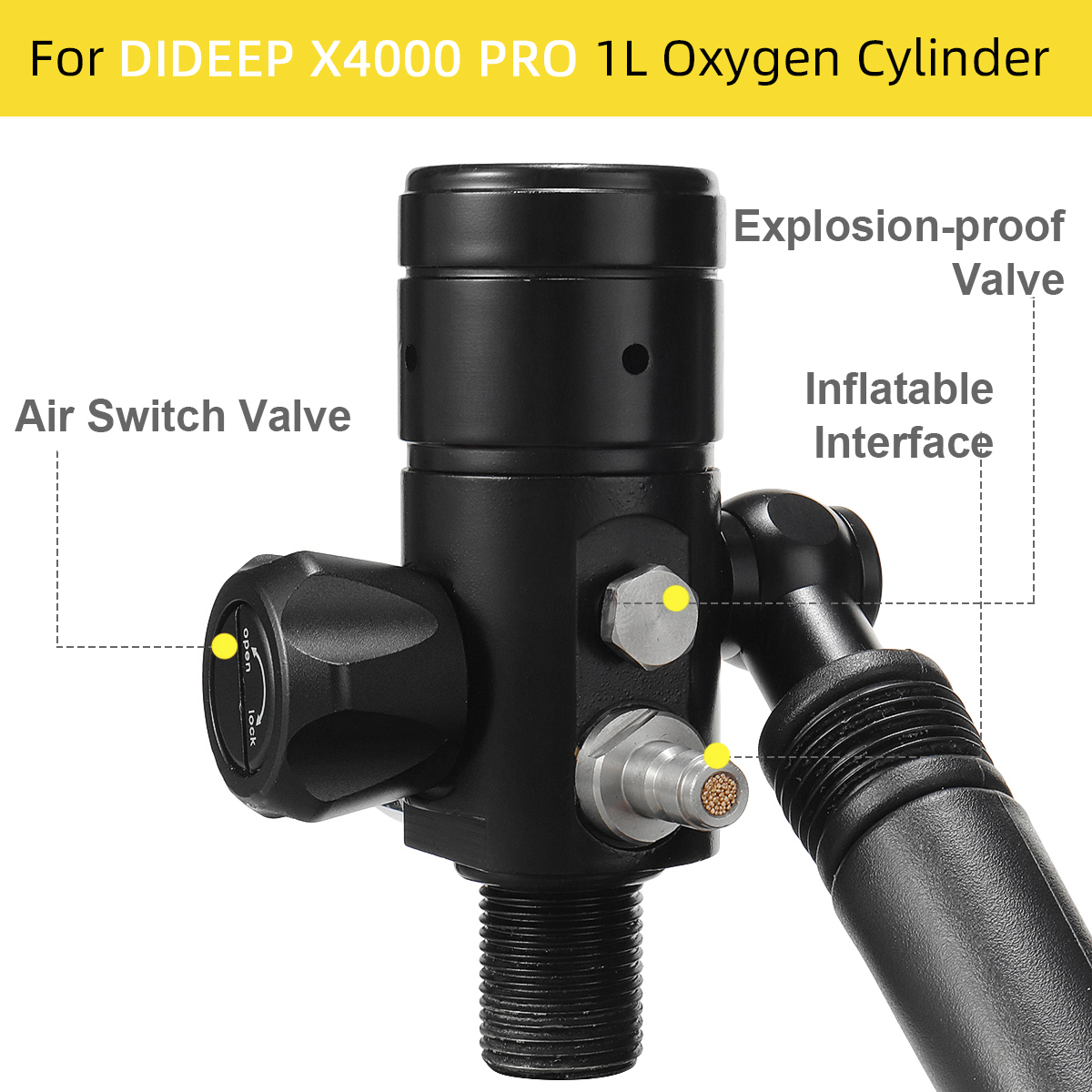 DIDEEP-2nd-Stage-Scuba-Explorer-Air-Diving-Dive-Regulator-Octopus-Valve-1723011