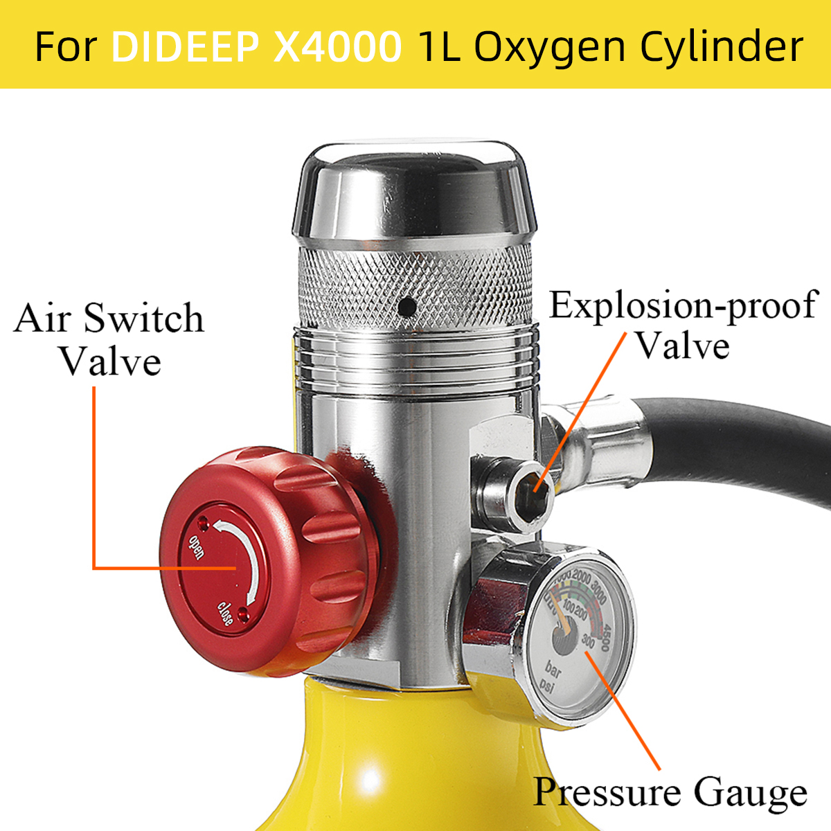 DIDEEP-2nd-Stage-Scuba-Explorer-Air-Diving-Dive-Regulator-Octopus-Valve-1723011