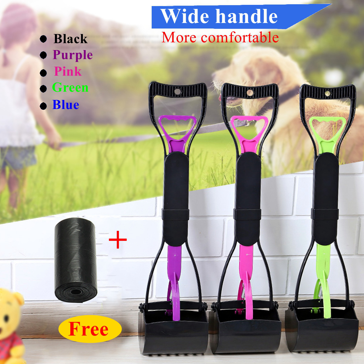 Dog-Cat-Pet-Pooper-Scooper-Tool-Jaw-Poop-Scoop-Pick-Up-Clean-Waste-Picker-Long-Handle-Pet-Poop-Bags-1292948