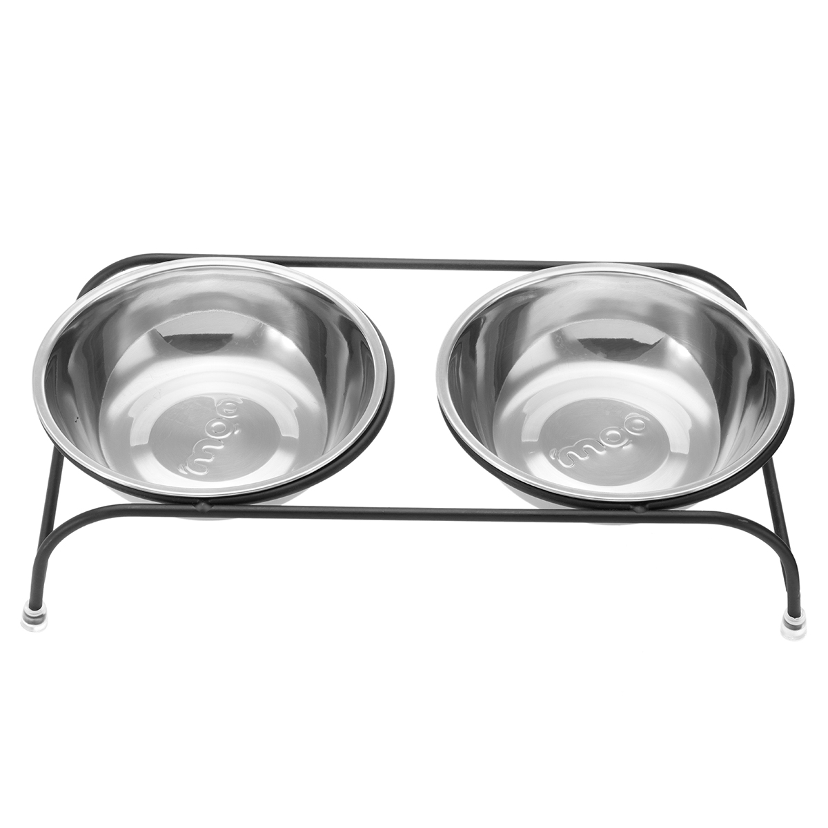 Double-Pet-Bowl-Dish-Dog-Cat-Stand-Feeder-Food-Water-Stainless-Steel-Durable-1453796