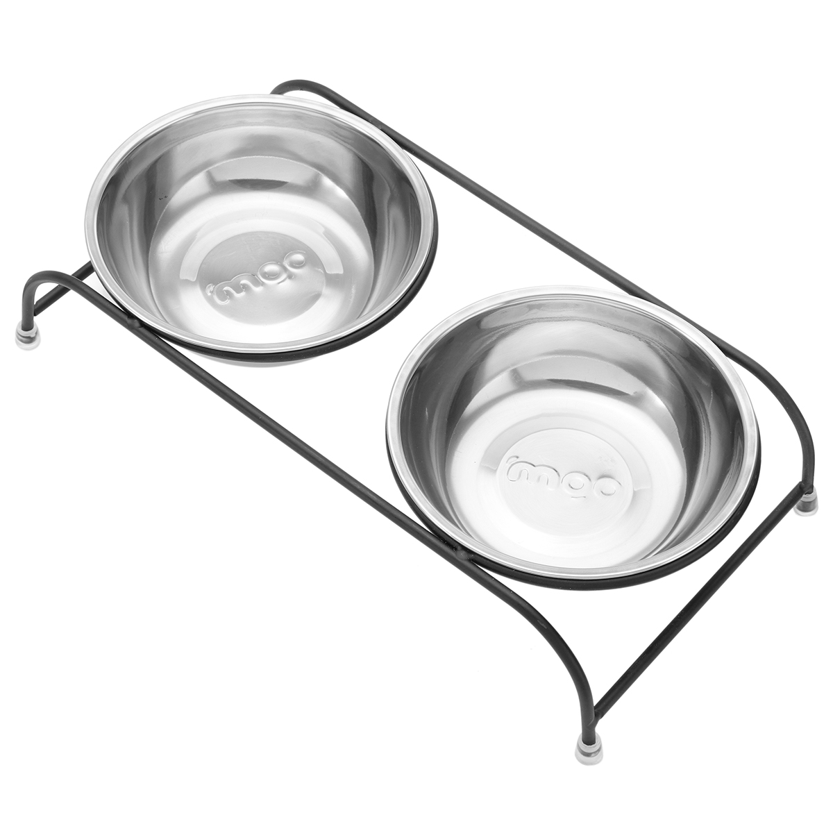 Double-Pet-Bowl-Dish-Dog-Cat-Stand-Feeder-Food-Water-Stainless-Steel-Durable-1453796