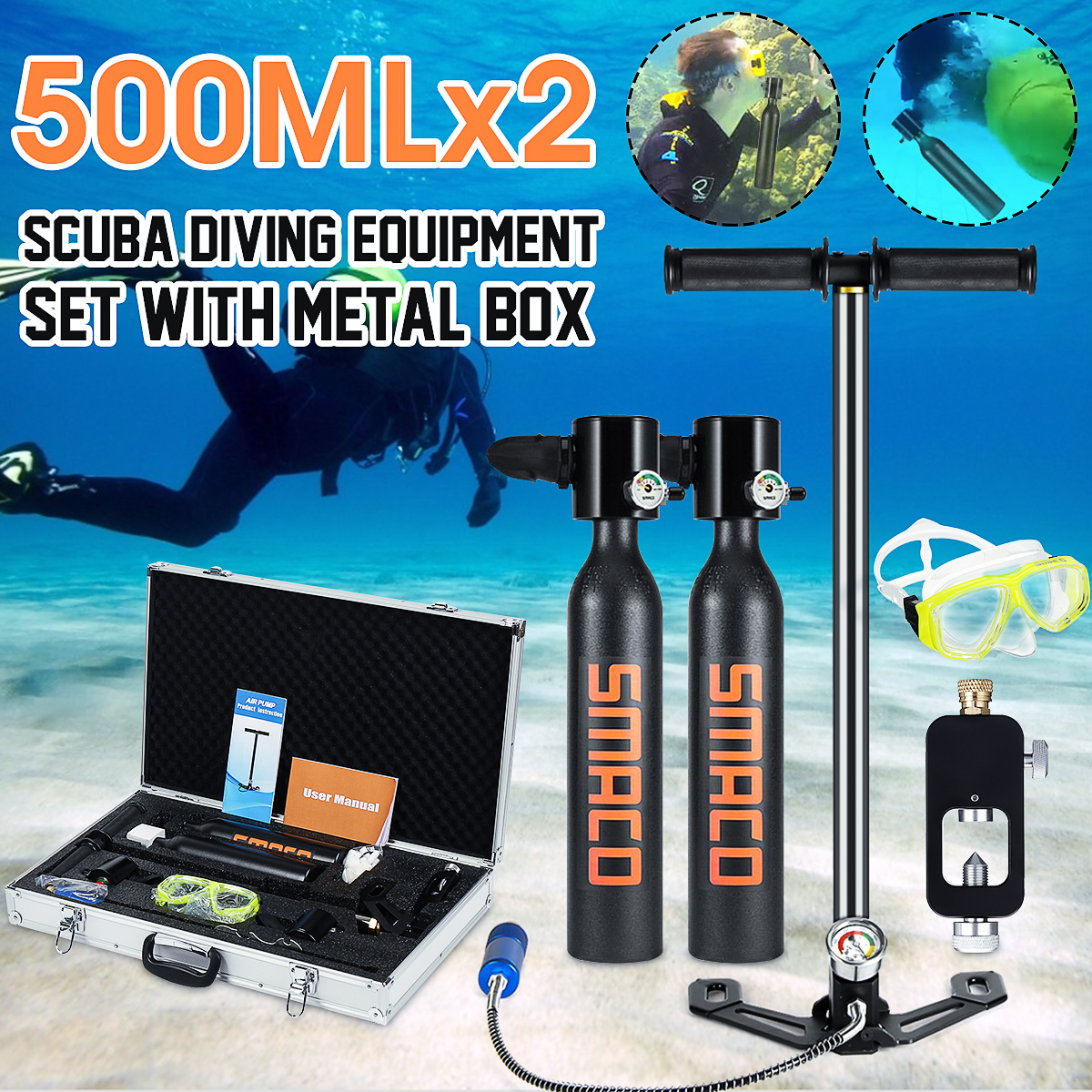 Double-Suit-Smaco-Diving-Mini-Scuba-Cylinder-Oxygen-Respirator-Tank-Underwater-Breath-Set-1573807