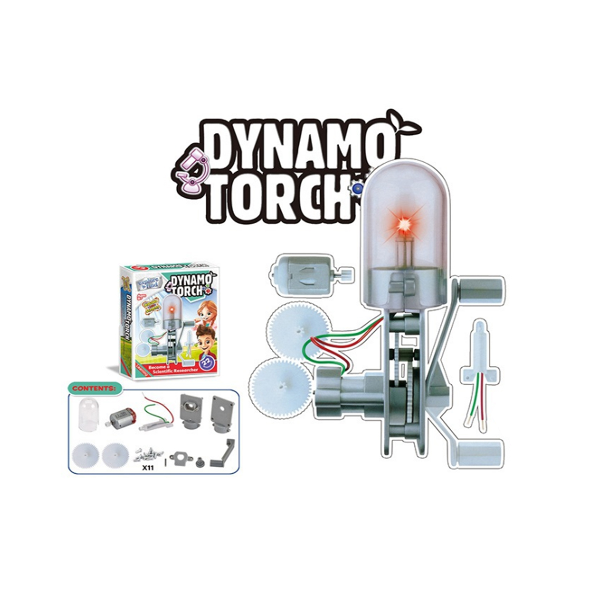 Dynamo-Torch-Motor-Generator-Green-Educational-Science-Toy-Experiment-1463905