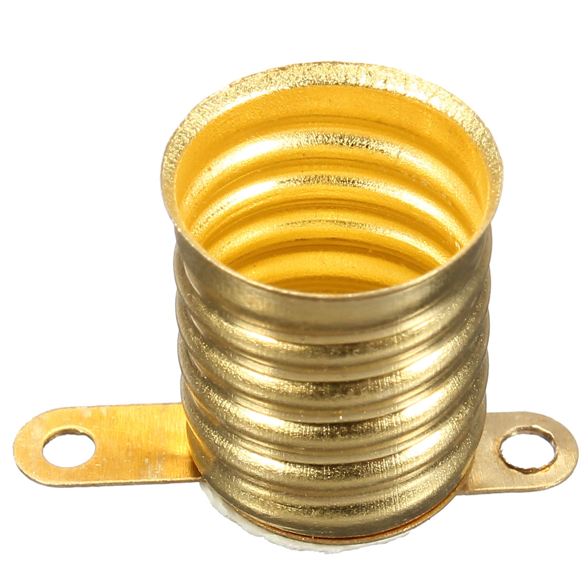 E10-Straight-PCB-Socket-Lamp-Holder-Copper-Shrapnel-Yellow-Feet-for-Lionel-BS-Light-Bulb-Screw-Base-1300037