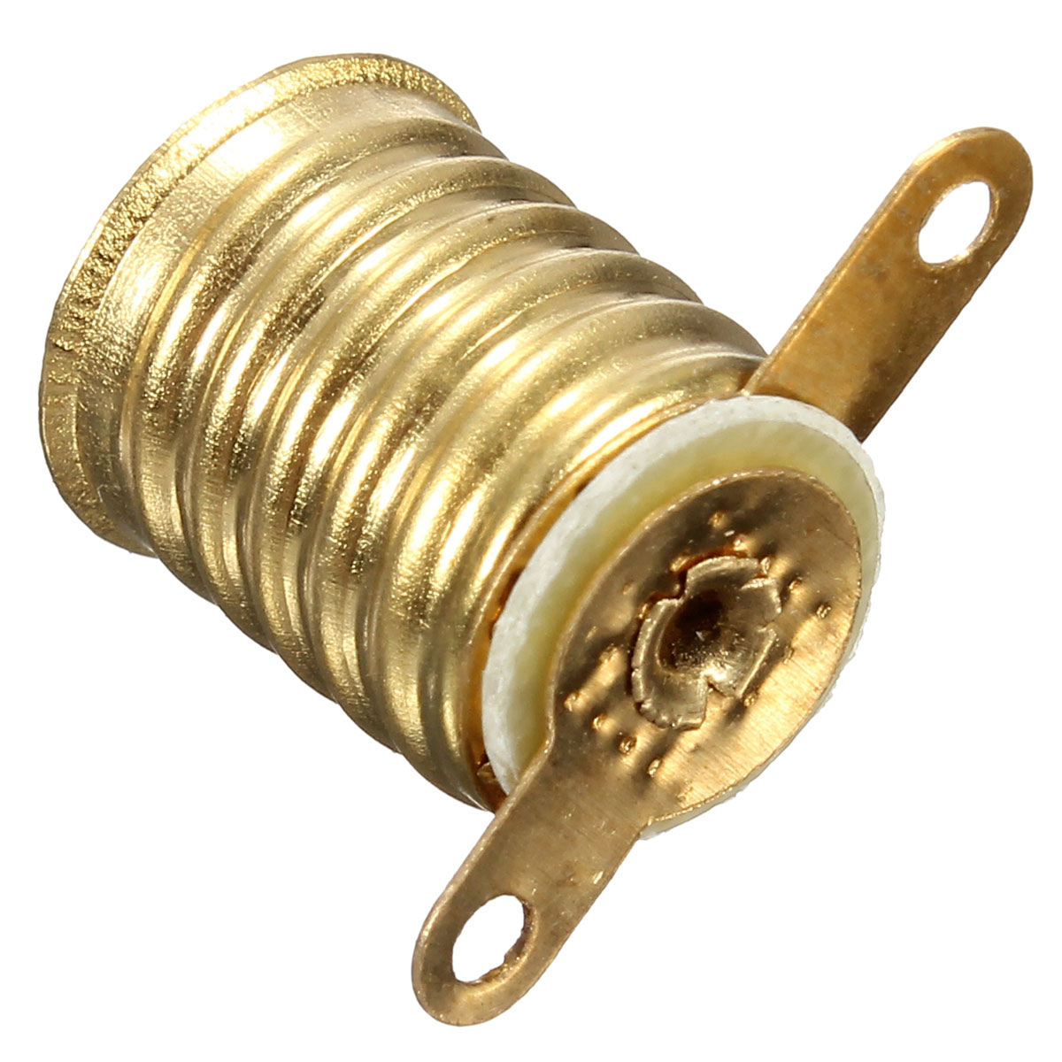 E10-Straight-PCB-Socket-Lamp-Holder-Copper-Shrapnel-Yellow-Feet-for-Lionel-BS-Light-Bulb-Screw-Base-1300037