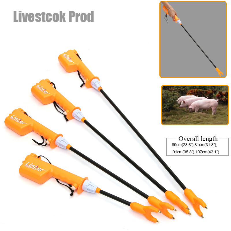 Electric-Livestock-Prod-Black-Orange-Cattle-HotShot-Handle-Swine-Prod-Tools-32cm56cm66cm82cm-1285019