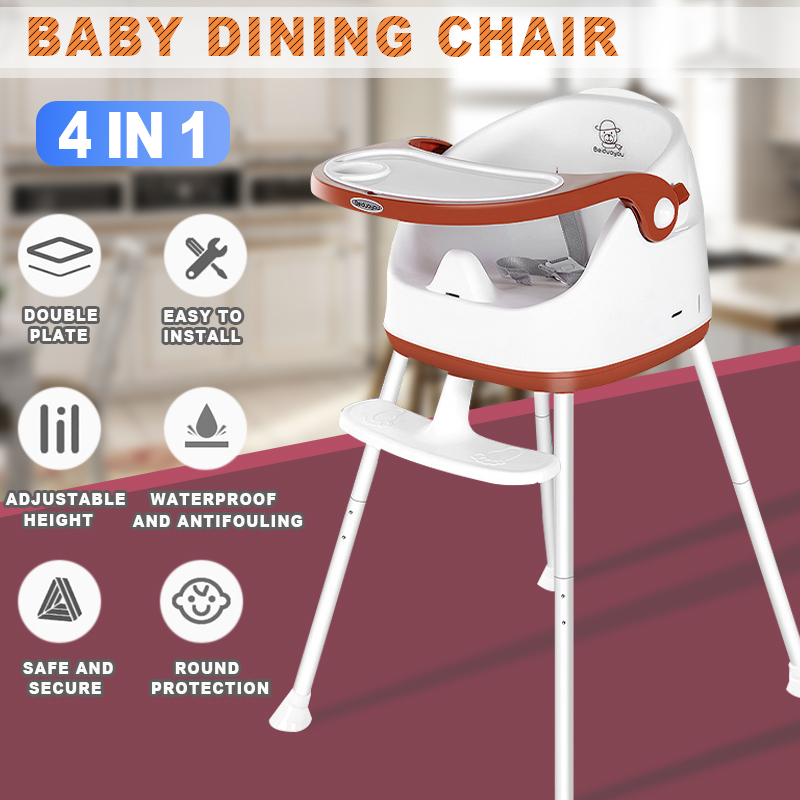 Foldable-Portable-Kids-Baby-High-Chair-Wheeled-Seat-Cushion-Small-Household-Childrens-Chair-Supplies-1722768