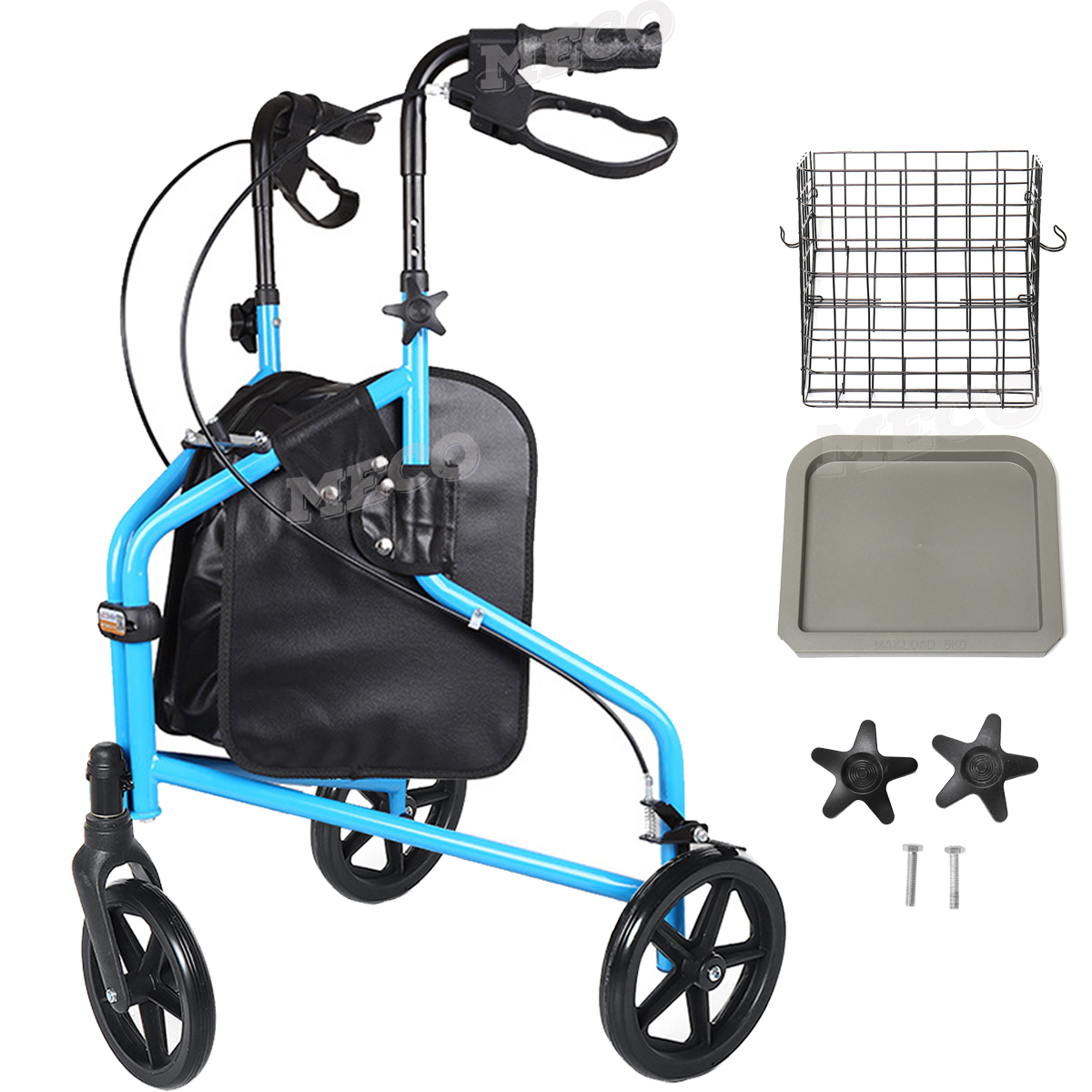 Foldable-Wheel-Rollator-Walking-Frame-Basket-Compact-Mobility-Walker-Seniors-Aid-1743871