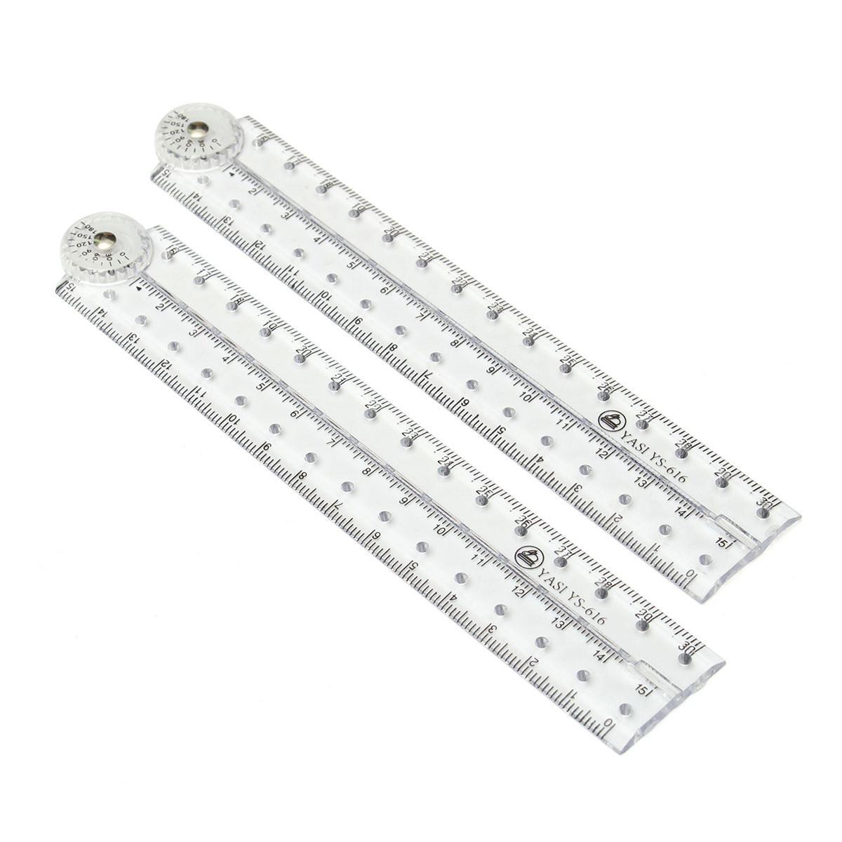 Folding-Acrylic-Ruler-Clear-For-Kids-Student-Office-School-1129480