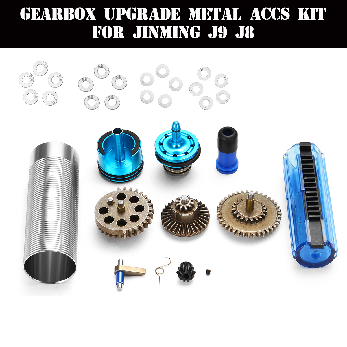 Gearbox-Upgrade-Metal-Cylinder-Accs-Kit-For-JinMing-J9-J8-Gel-Ball-Toys-1399917