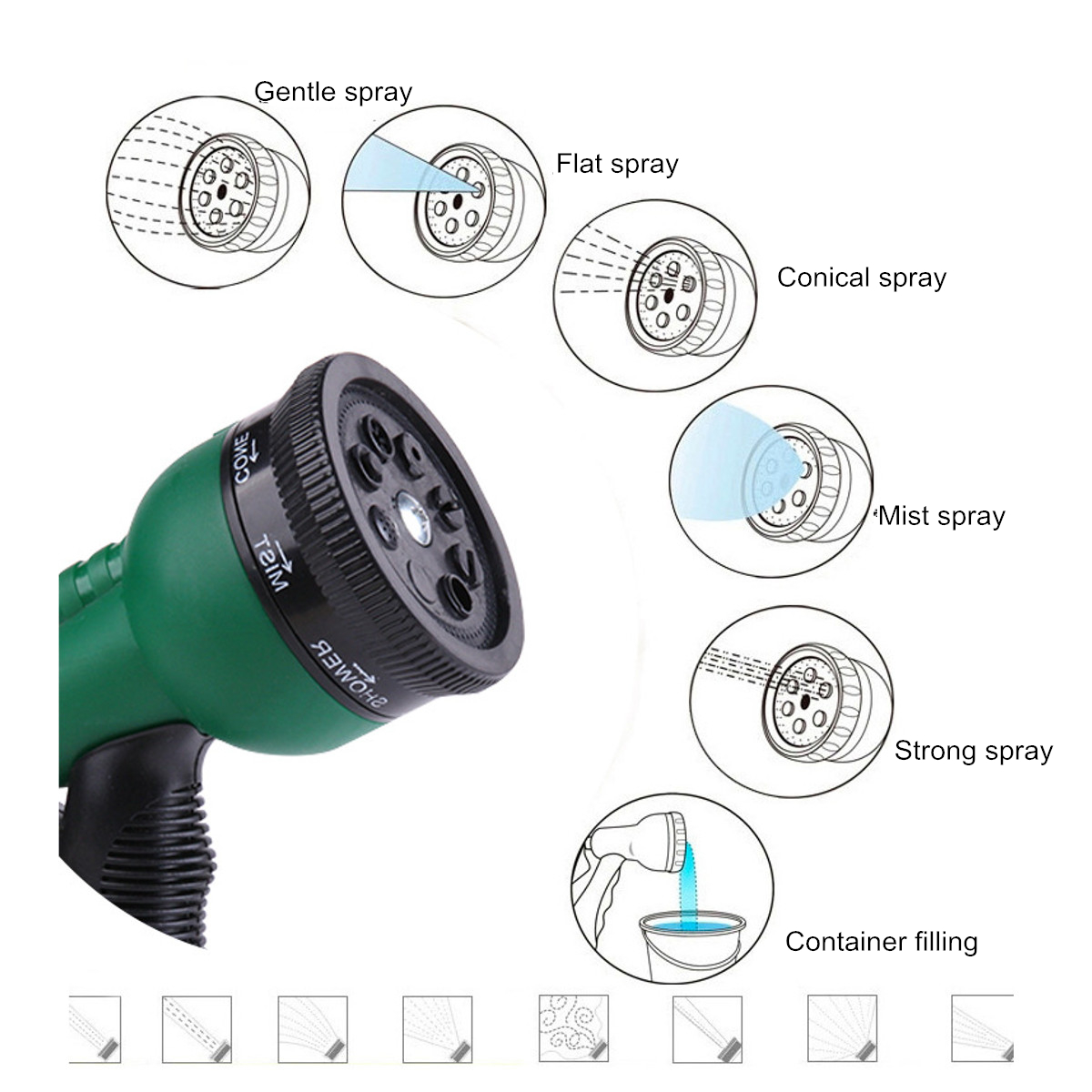 Green-Car-High-Pressure-Washer-Hose-Pipe-Metal-Nozzle-Water-Spray-Garden-Lawn-1476415