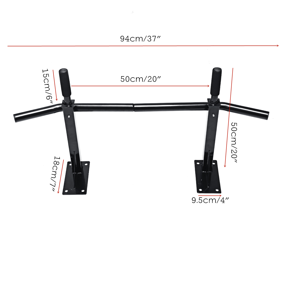 Heavy-Duty-Chinup-Pull-Up-Bar-Wall-Mounted-Exercise-Tools-Workout-Fitness-Gym-Home-1573804