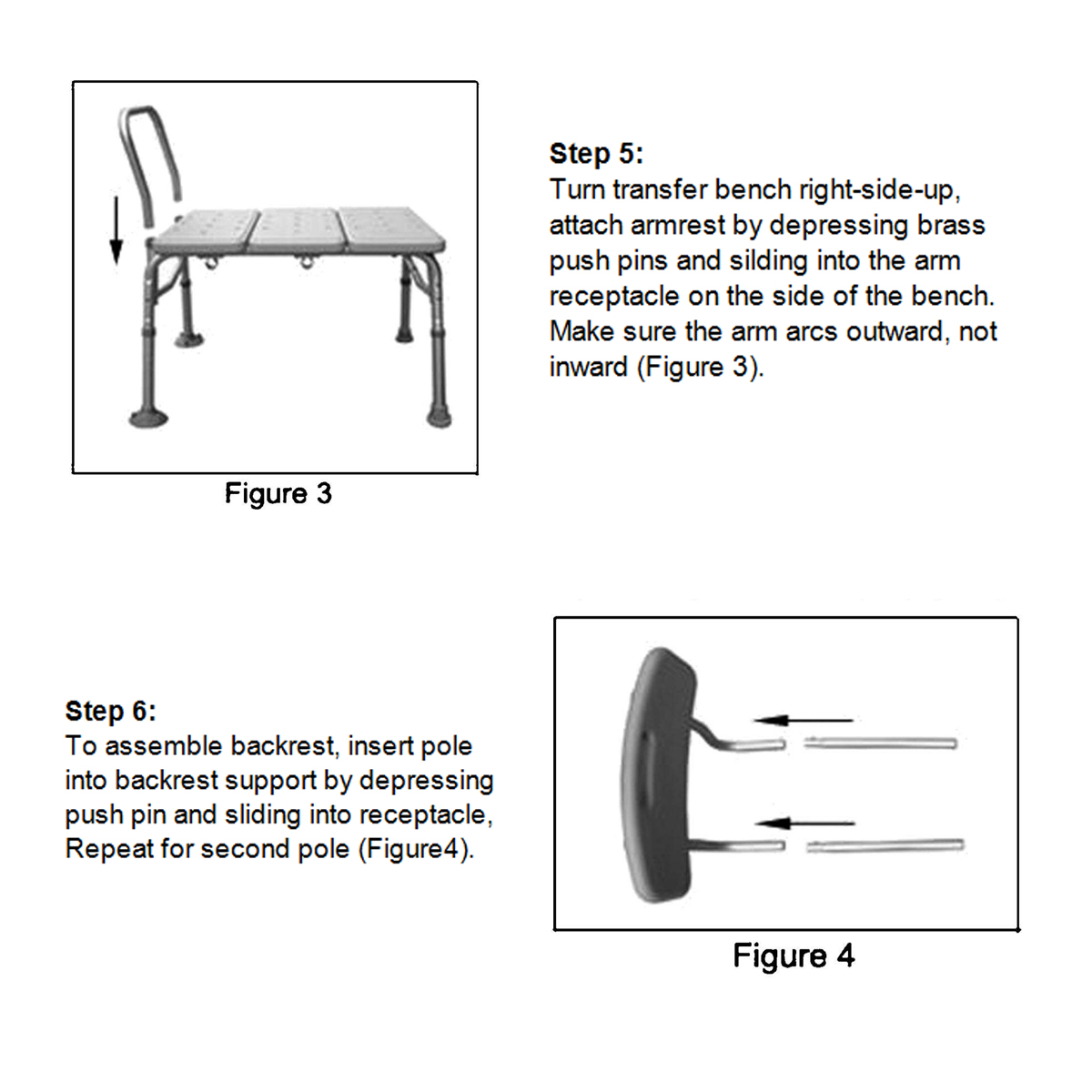 Heavy-Duty-Wheelchair-to-Bath-Tub-Shower-Chair-Transfer-Bench-Seat-Hand-Rail-1554673